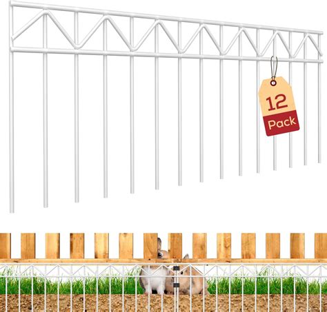 Amazon.com : 12 Pack Animal Fence Barrier, No Dig Fence Barrier, Fence ...