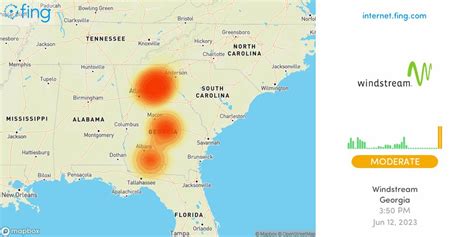 Image result for Windstream Kinetic Outage Map