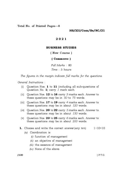 Image result for Class 12 MBOSE Question Paper 2025