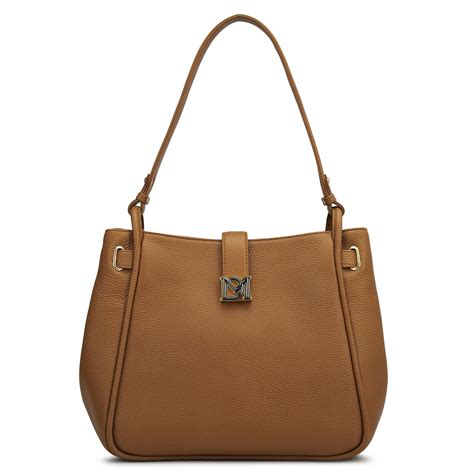 Medium Wax Leather Hobo - Caramel – Da Milano