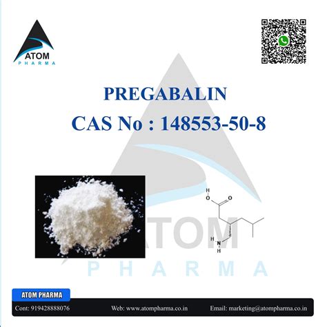 ATOMPHARMA Leading Exporter of High-Quality Pregabalin Api powder ...
