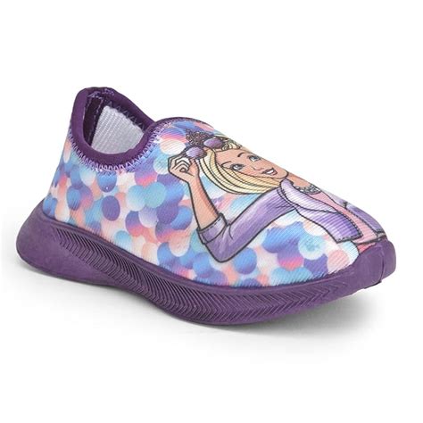 Buy Barbie by toothless Girls Casual Shoes Purple Leather Sneaker ...