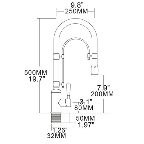 Brass Two-Way Faucet Mount | Durable G3/8" Kitchen Sink Hardware