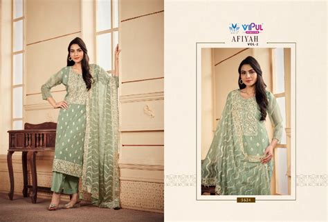 VIPUL FASHION AFIYAH VOL 2 TRADITIONAL WEAR DESIGNER UNSTITCH SALWAR ...