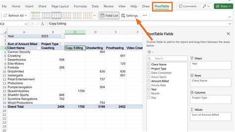 Setting Up a Pivot Table in Excel 的图像结果