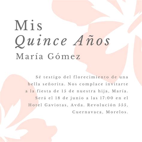 Invitaciones De Quince Anos
