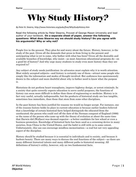 Why Study History Lesson 的图像结果