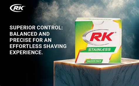 RK Stainless Double Edge Shaving Blades, (50 in 1), (Pack of 4) Saloon ...