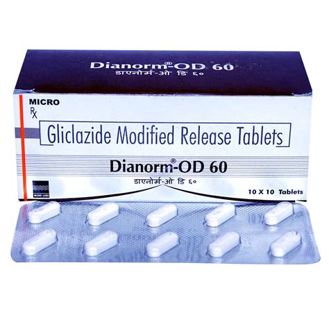 Dianorm-OD 60 Tablet 10's Price, Uses, Side Effects, Composition ...