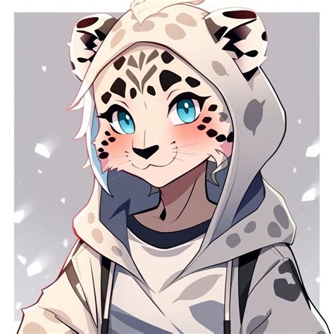Femboy Snow leopard cute | furry.ai