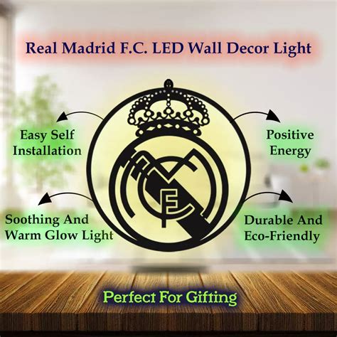 Real Madrid F.C. Wall LED Wall Decor Light – HomePine