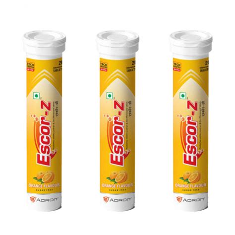 Escor Z Vitamin C Orange Flavor : ClickOnCare.com