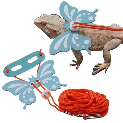 Bearded Dragon Leash Harness-3 Size Pack Butterfly Wing Lizard Harness ...