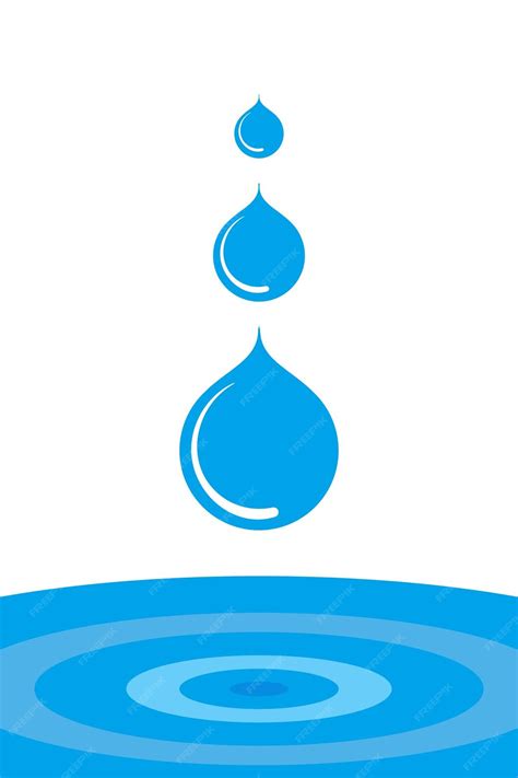 Water drop falling icon symbol | Premium Vector