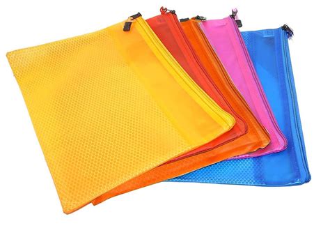 Transparent Folder Zipper Envelope -for A4/ Size Paper and Documents ...