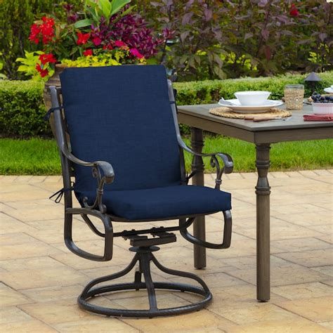 Arden Selections Mid Back 16.5-in x 18-in Sapphire Blue Leala Patio ...