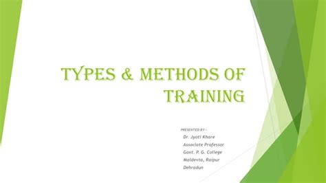 Different Types of Training Methods 的图像结果