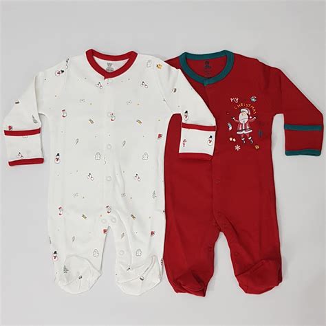 Set Of 2 Christmas Rompers – First Little Smile