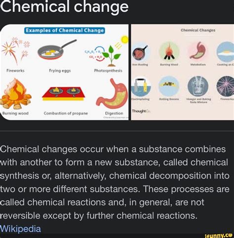 Chemical change Examples of Chemical Change I Chemical changes occur ...