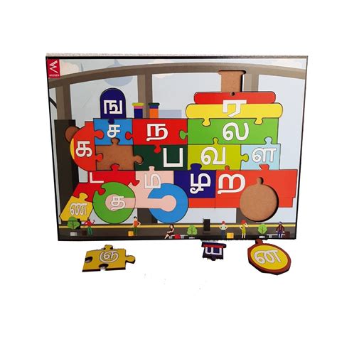 Buy WISSEN Train Ka Ngaa cha Puzzle - Train Consonant Puzzle Board with ...