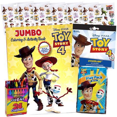 Colorboxcrate Toy Story 4 Coloring Book Toy Set For Boys | Desertcart INDIA