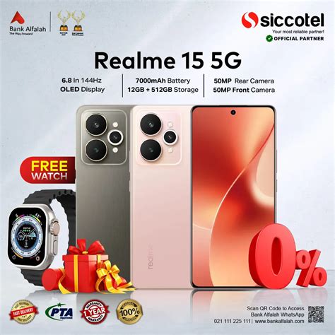 Realme 15 5G 12GB + 512GB With Free Zentality Ultra Smart Watch | 1 ...