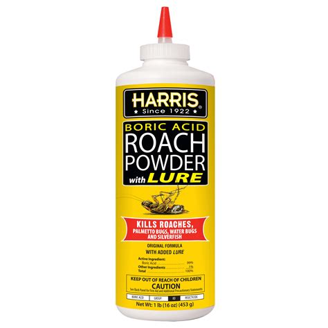 Harris Boric Acid Roach Killer, Indoor Bug & Cockroach Kill Powder with ...