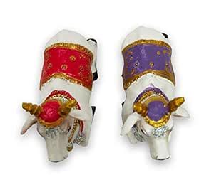 Buy Kamdhenu Two Cow Sitting Position Multi-Colour (1) Online at Low ...