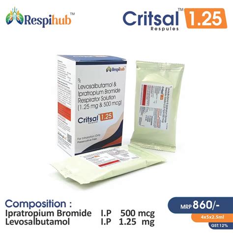 Critsal Respule (Levosalbutamol 1.25 mg) | PCD Pharma Franchise