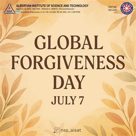 Global Forgiveness Day – AISAT Engineering College