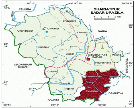 Map Of Bangladesh Shariatpur