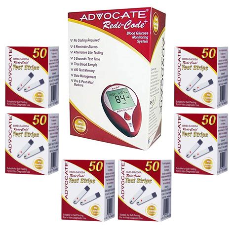 Buy Advocate Redi-Code Plus Test Strips Package - 6 Boxes (300ct) with ...