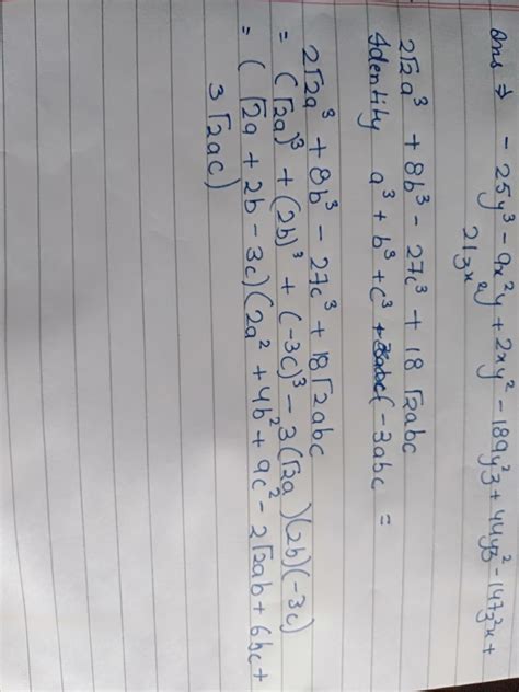 factorise 2√2a^3+8b^3 -27c^3+18√2abc - Brainly.in