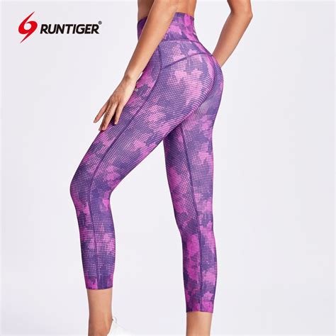 Quần Lửng Legging Nữ RunTiger 4686 Nâng Mông - Màu Tím– Thế Giới Chạy Bộ