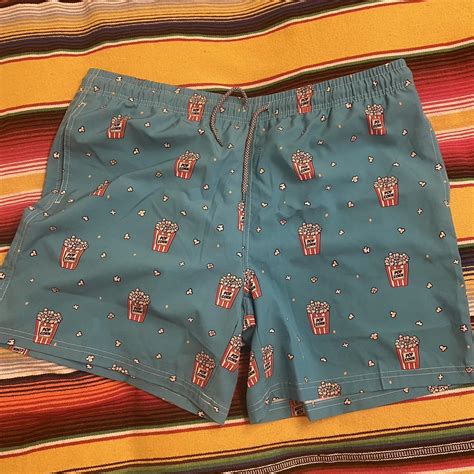 Men's Blue and Red Swimsuit-one-piece | Depop