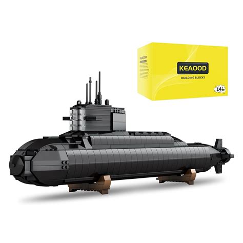 KEAOOD Military Nuclear Submarine Building Block Toys, 1498 PCS WW2 ...
