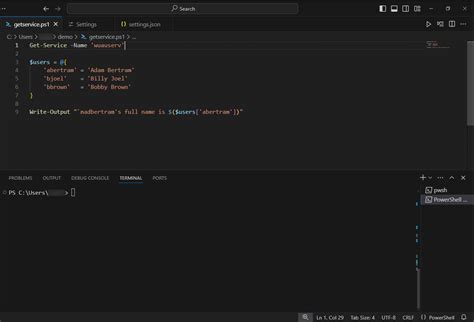 PowerShell Script Vscode 的图像结果