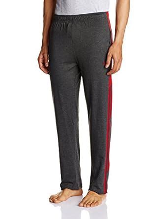 Dixcy Scott Men's Cotton Track Pant (UN163_Black Melange_S_Black ...