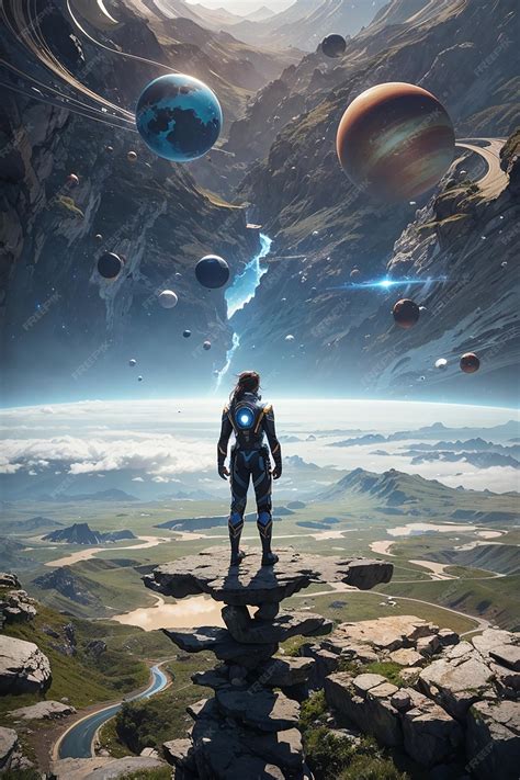 Premium AI Image | Gravity Bending World Builder A Superhuman Reshaping ...