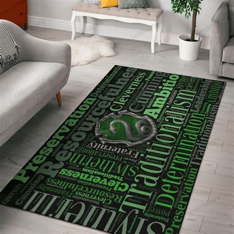Slytherin Harry Potter Area Rug Chrismas Gift - Rosabellal