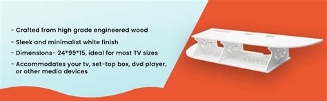 SS ARTS Engineered Wood TV Set Top Box & WiFi Router Stand DVD Stand ...