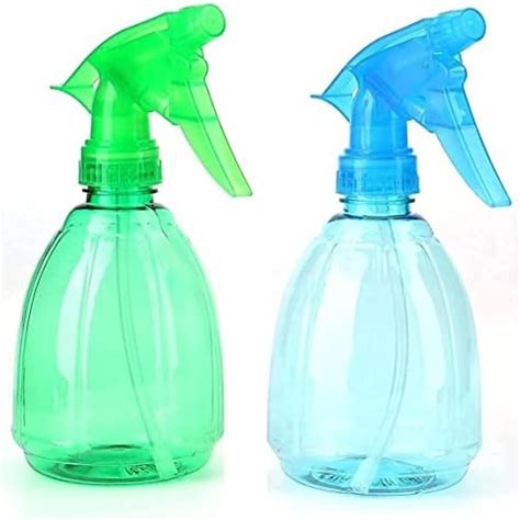 KWEL Water Spray Bottle (Aqua) 500 Ml Transparent Trigger Spray Bottle ...