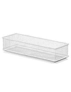YBM HOME White Mesh Drawer Cabinet and or Shelf Organizer Bins, School ...