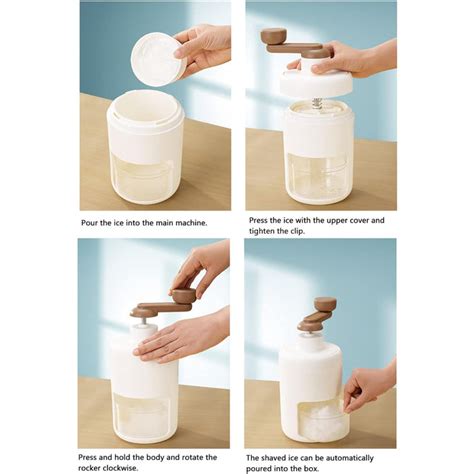 Portable Gola Maker Ice Crusher and Shaved Ice Machine, Hand Shaved Ic ...