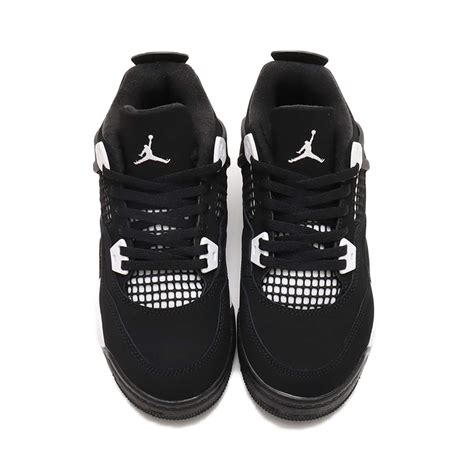 JORDAN BRAND JORDAN 4 RETRO (PS)BLACK/WHITE-BLACK（ジョーダン ブランド ジョーダン 4 ...