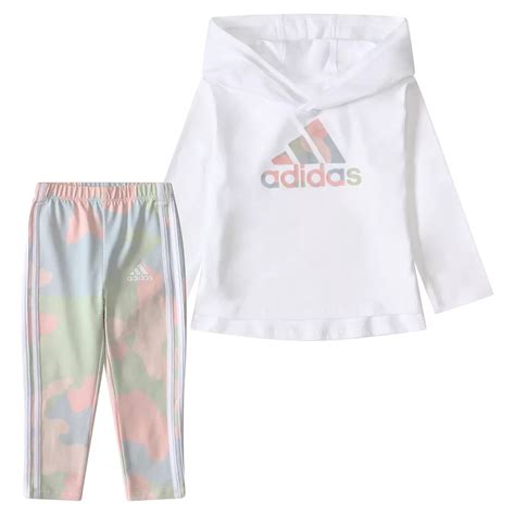 Baby & Toddler Girl adidas 2-pc. Long Sleeve Hooded Tee and Printed 3S ...