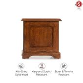 Buy Lewis Brown - Dark Oak Solid Wood Side Table Online at Durian.