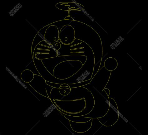 原创哆啦A梦cad图，哆啦A梦动漫人物CAD图纸下载 - 易图网