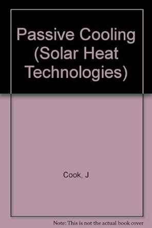 Buy Passive Cooling (Solar Heat Technologies) Book Online at Low Prices ...