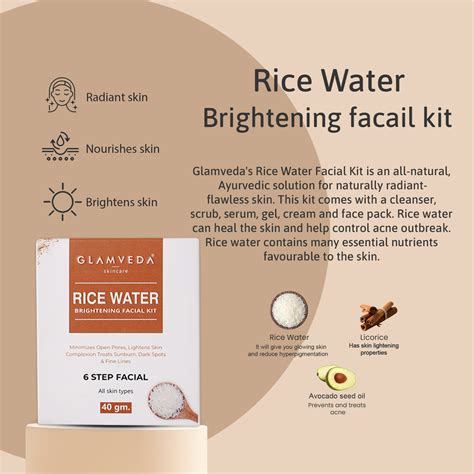 Glamveda Korean Glass Skin Rice & Ceramide Brightening Combo For Women ...